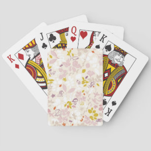 pattern displaying whimsical animals poker cards
