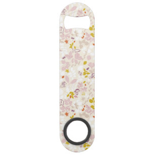 pattern displaying whimsical animals speed bottle opener