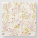 pattern displaying whimsical animals stone coaster