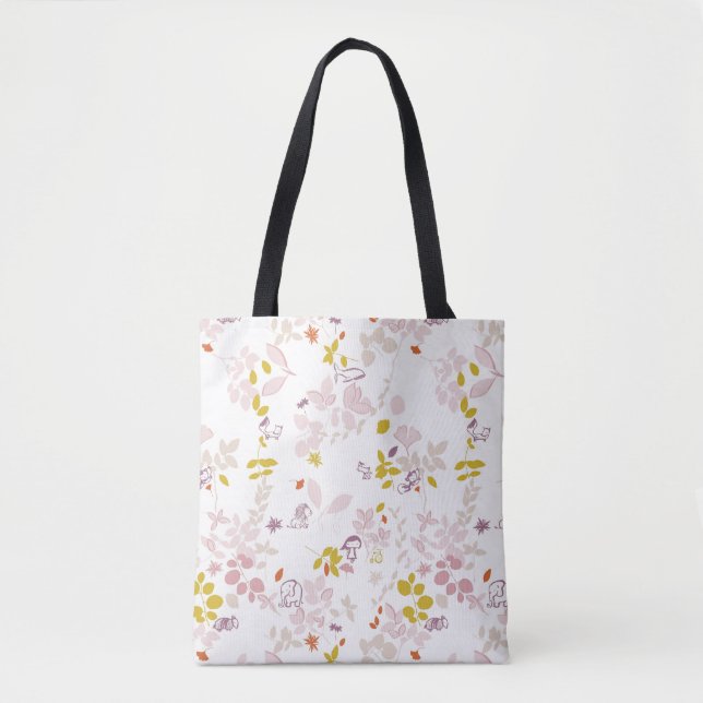 pattern displaying whimsical animals tote bag (Front)