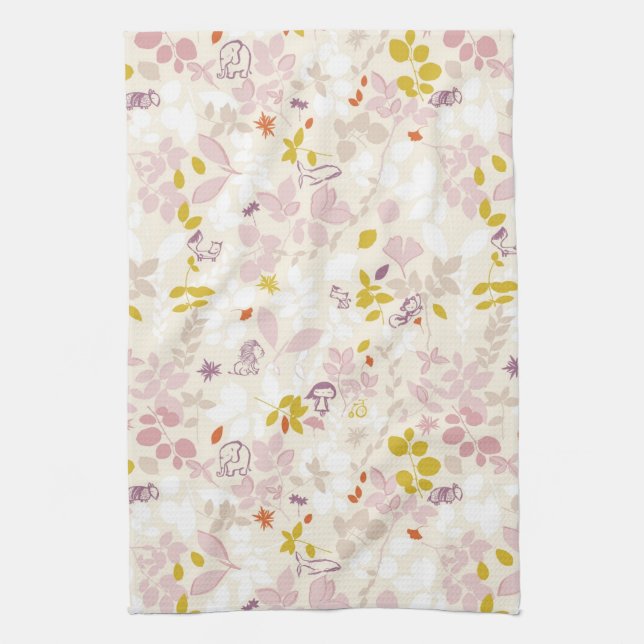 pattern displaying whimsical animals towel (Vertical)