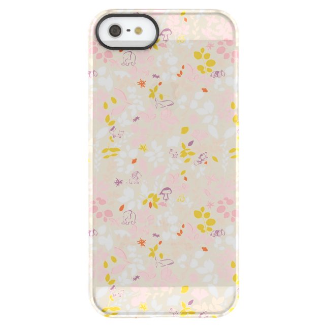 pattern displaying whimsical animals uncommon iPhone case (Back)