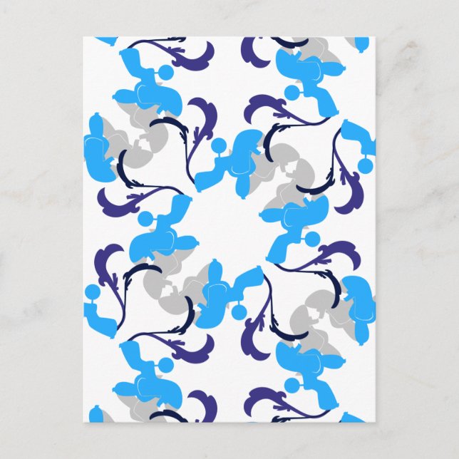 Pattern Dogs Postcard (Front)