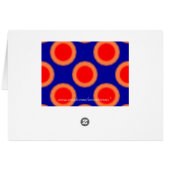 Pattern Dot Red, Blue, Orange Cards (Back Horizontal)