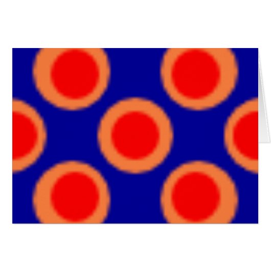 Pattern Dot Red, Blue, Orange Cards (Front Horizontal)