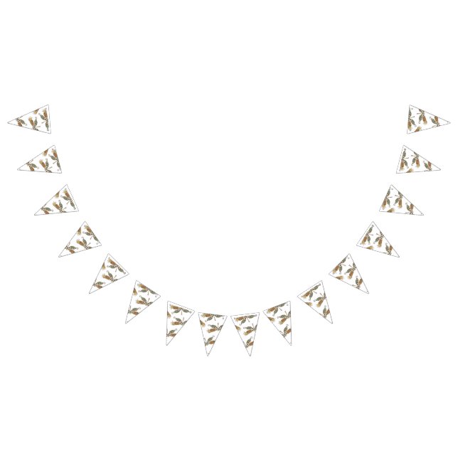 pattern-dragonfly-background bunting flags (All)