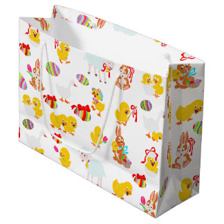 Pattern Easter Party Children Birthday Celebration Large Gift Bag