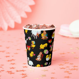 Pattern Easter Party Children Birthday Celebration Paper Cups
