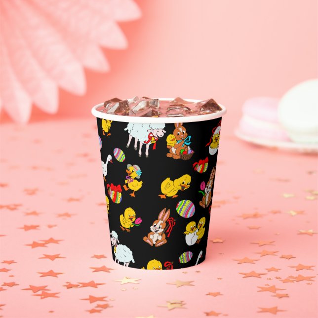 Pattern Easter Party Children Birthday Celebration Paper Cups (Insitu)
