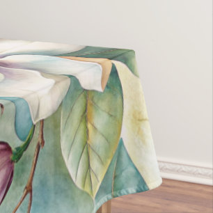 Pattern Elegant Magnolia Flowers Tablecloth