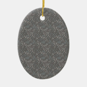 Pattern elephant ceramic ornament