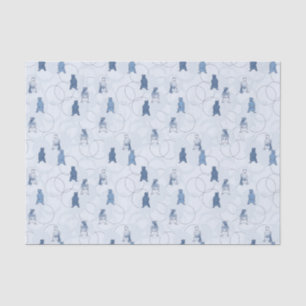 pattern featuring a grizzly bear tissue paper