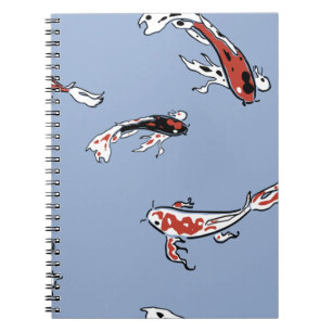 Pattern fish carp koi koi carp notebook