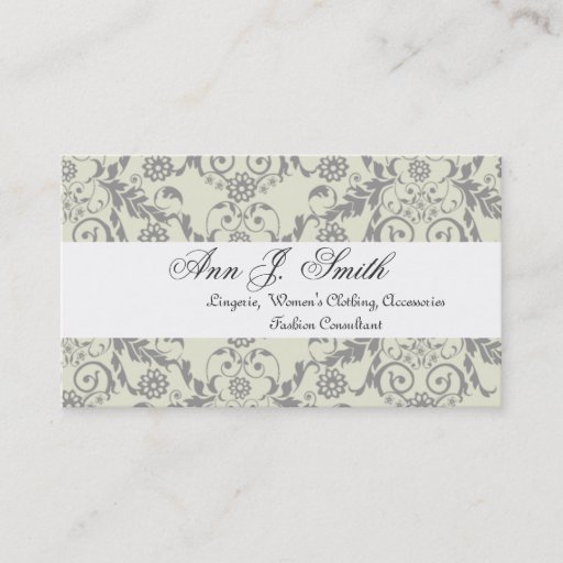 Customizable Fashion Boutique Consultant Business Card
