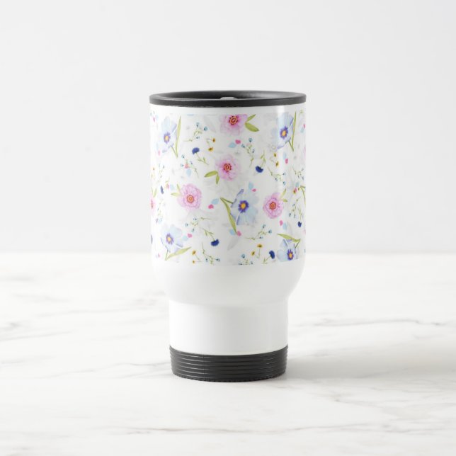 Pattern Floral Travel Mug (Center)