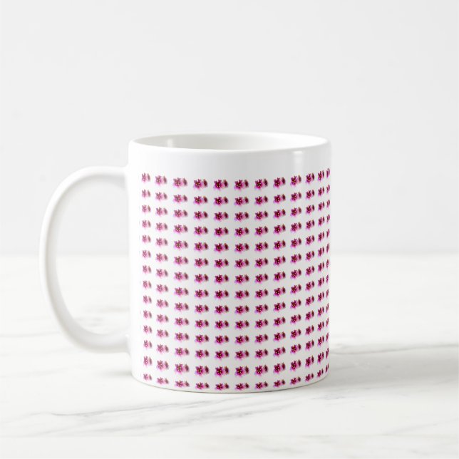 Pattern Flower jGibney The MUSEUM Zazzle Coffee Mu Coffee Mug (Left)