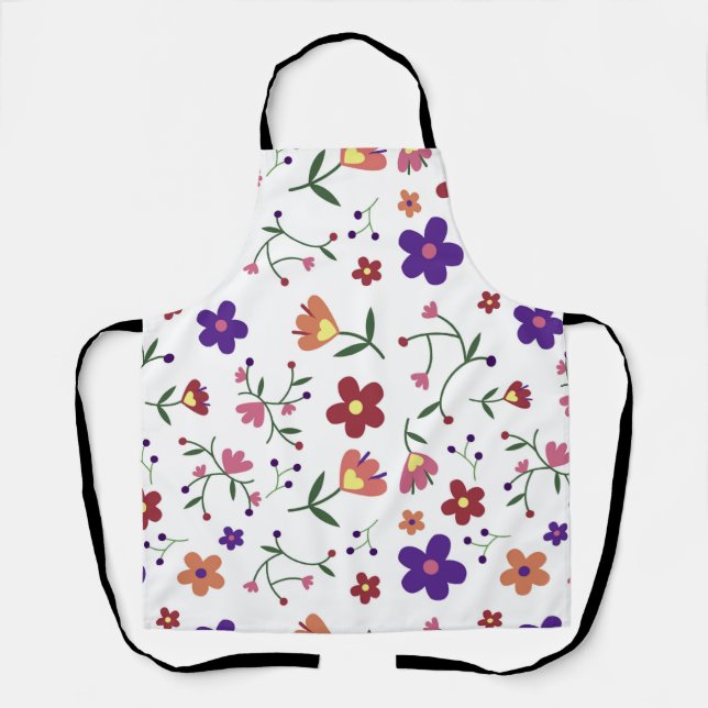 pattern flowers- apron (Front)