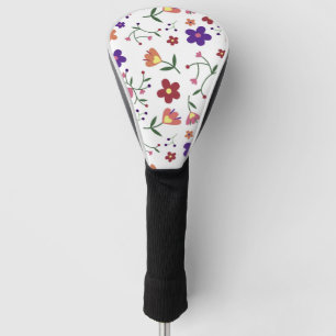 pattern flowers- golf head cover