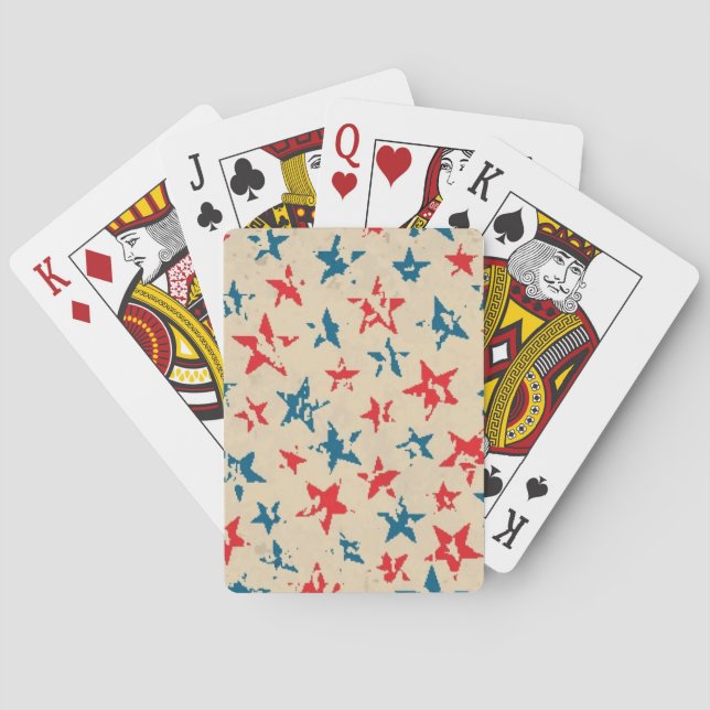 Pattern for 4th of July Poker Cards (Back)