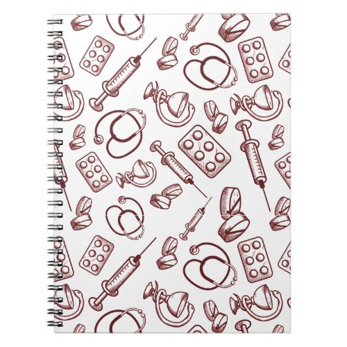 Pattern for medical Professions Notebook