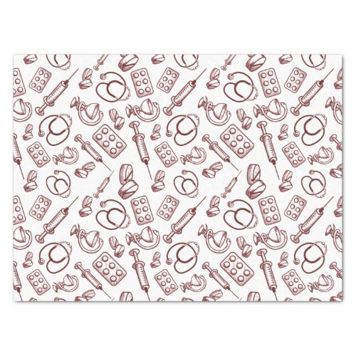 Pattern for medical Professions Tissue Paper