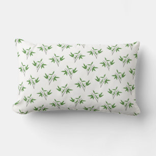 Pattern from bamboo twigs lumbar pillow
