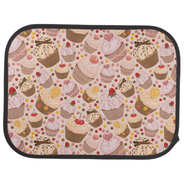 Pattern from celebratory cupcakes car mat (Rear)