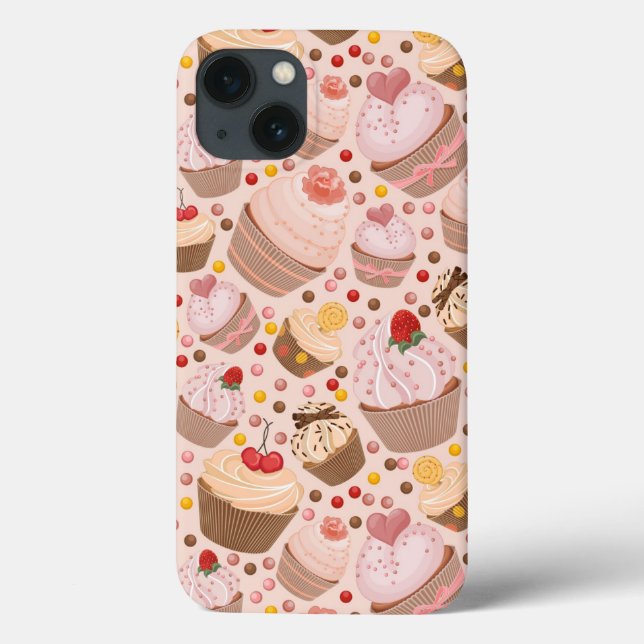 Pattern from celebratory cupcakes Case-Mate iPhone case (Back)