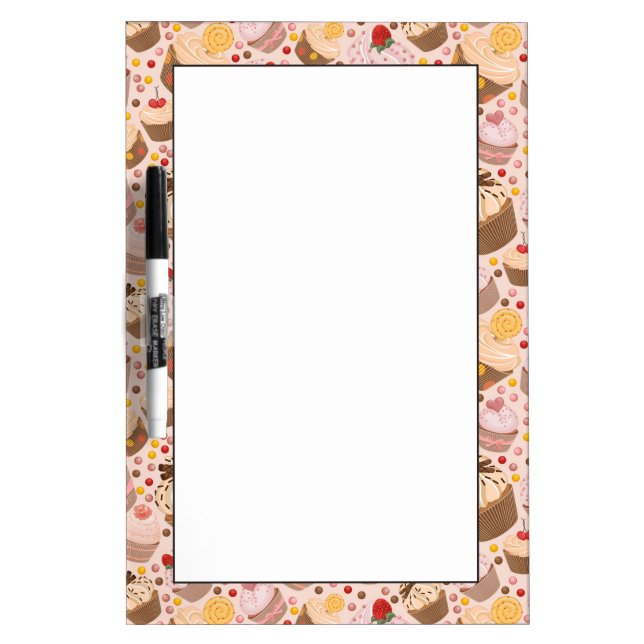 Pattern from celebratory cupcakes dry erase board (Front)