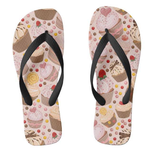 Pattern from celebratory cupcakes flip flops (Footbed)