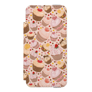 Pattern from celebratory cupcakes wallet case for iPhone SE/5/5s