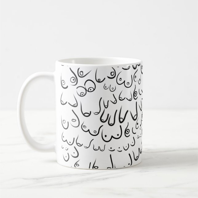 Pattern funny humor coffee mug (Left)