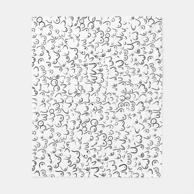 Pattern funny humor fleece blanket (Front)