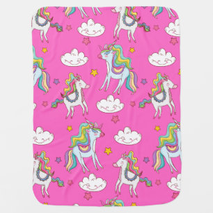 Pattern Funny Unicorn Cute Baby Blanket