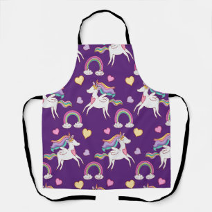 Pattern Funny Unicorn Magic Horse Cute Apron
