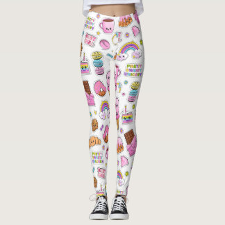 Pattern Funny Unicorn Magic Rainbow Cute     Leggings
