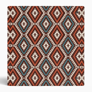 Pattern Geometric Fashion Stylish Cute 3 Ring Binder