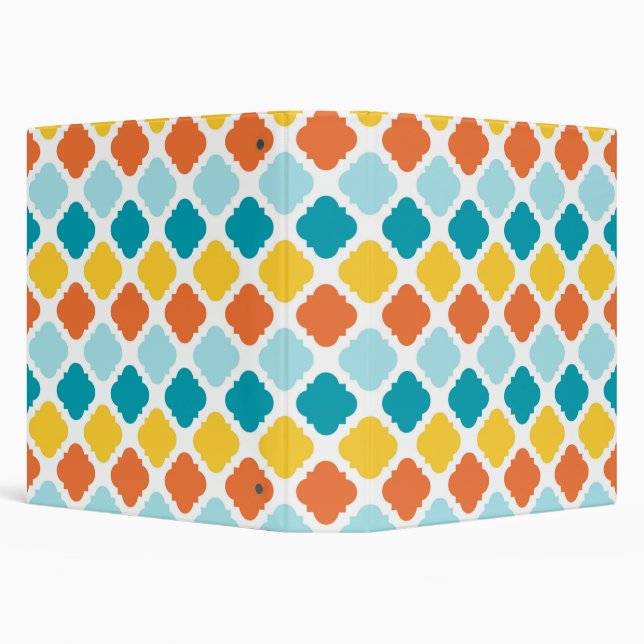  Pattern Geometric Vintage Stylish Modern         3 Ring Binder (Background)