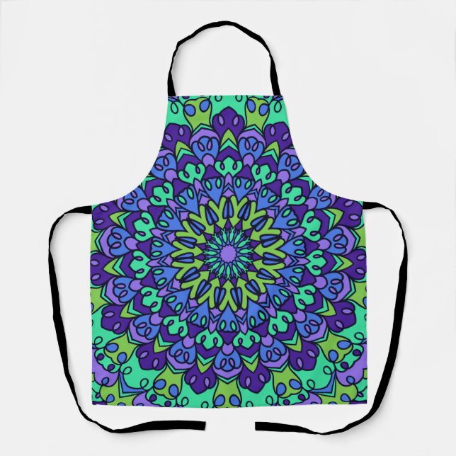 Pattern Geometric Vintage Trendy Cute        Apron (Front)