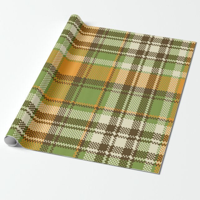  Pattern Geometric Vintage Trendy Fashion  Wrapping Paper (Unrolled)