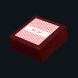 Pattern God Jul Merry Christmas Holiday Gift Box<br><div class="desc">Introducing our "God Jul Pattern Merry Christmas" holiday gift box, specially designed for presenting jewelry with an extra touch of festive elegance. This exquisite gift box features a delightful Scandinavian-inspired pattern. Rendered in a classic holiday color scheme of red and white, this box is the perfect backdrop for a precious...</div>