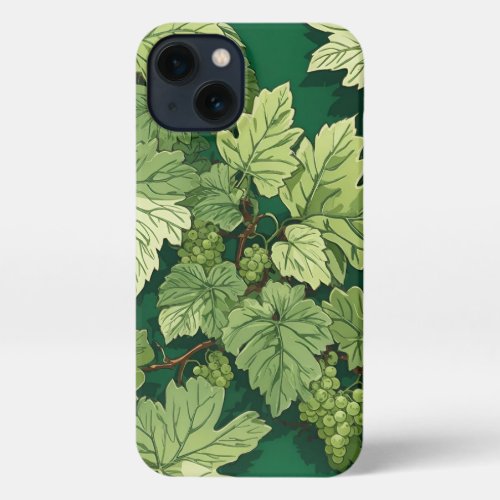 Pattern grapes iPhone 13 Slim Fit Case Glossy iPhone 13 Case