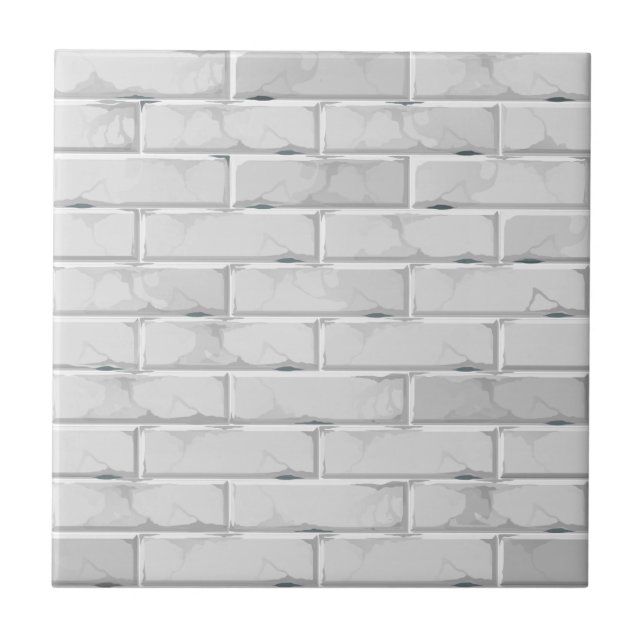 Pattern gray brick euclidean ceramic tile (Front)
