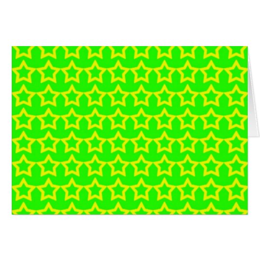 Pattern: Green Background with Yellow Stars (Front Horizontal)