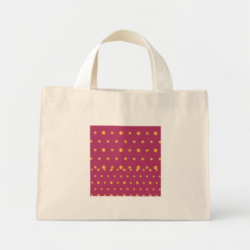 Pattern happy  mini tote bag