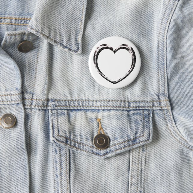 Pattern heart Custom  Button (In Situ)