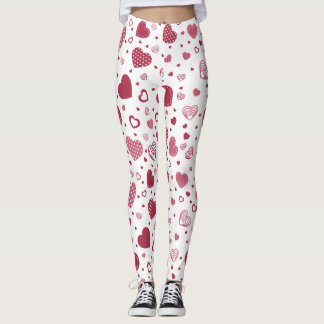 Pattern heart leggings