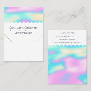 Pattern Holographic Necklace Display Card