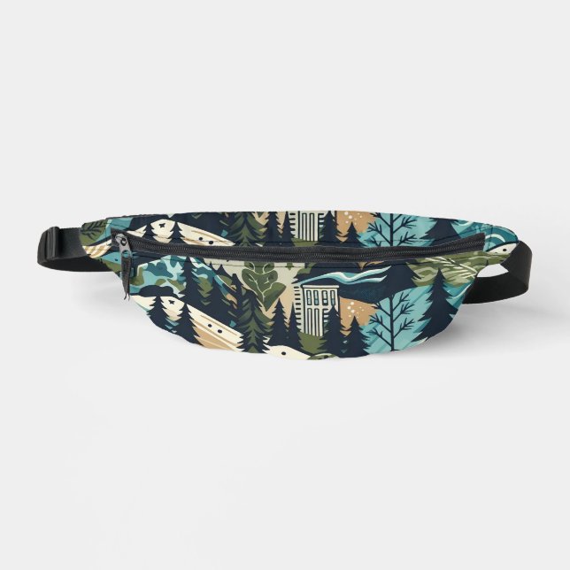 pattern illustration fanny pack (Front)