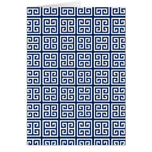 Pattern in Blue & White Cards (Front)